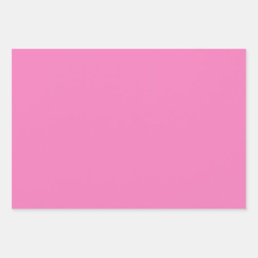 Gewoon Perzisch Licht Fuchsia Roze tinten 3 tinten Inpakpapier Vel (Voorkant)