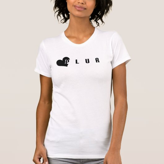Gewoon PLUR voor dames T-shirt (Voorkant)