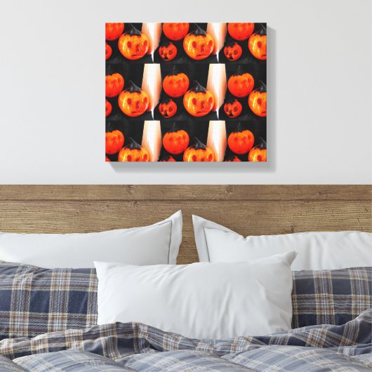 Gewoon pompoenen canvas afdruk (Insitu (Slaapkamer))