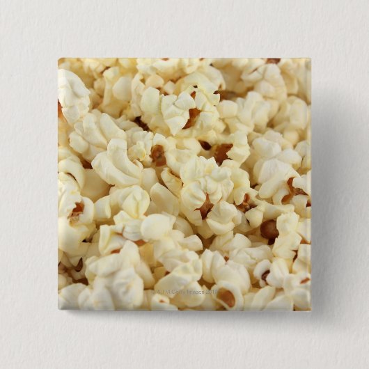 Gewoon popcorn dicht bij elkaar. vierkante button 5,1 cm (Voorkant)