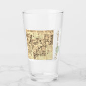 Gewoon poppen voor een prettige kerst glas (Voorkant)