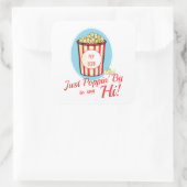 Gewoon poppin' by to say Hi Vierkante Sticker (Tas)