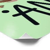 Gewoon poten en ontspannen yoga kat perfect poster (Hoek)