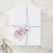Gewoon prachtige bloemen cadeaulabel (Met Touw)
