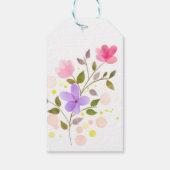 Gewoon prachtige bloemen cadeaulabel (Achterkant)