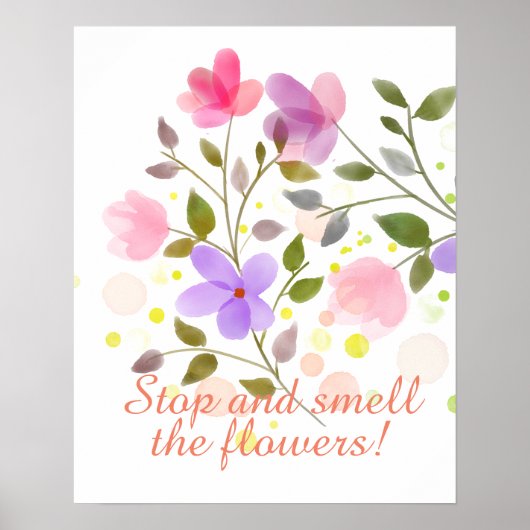 Gewoon prachtige bloemen poster (Voorkant)