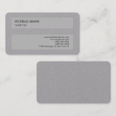 Gewoon Premium - Grijs Eenvoudig professioneel mod Visitekaartje (Voorkant / Achterkant)