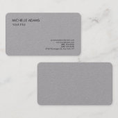 Gewoon Premium - Grijs Eenvoudig professioneel mod Visitekaartje (Voorkant / Achterkant)