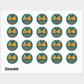 Gewoon prettig Ramadan Mubarak Ronde Sticker (Vel)