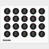 Gewoon prettige Navi omdat ik geen vader heb Grapp Ronde Sticker (Vel)