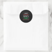 Gewoon prettige Navi omdat ik geen vader heb Grapp Ronde Sticker (Tas)