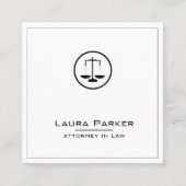 Gewoon procureur-generaal Klassieke schaal Eenvoud Vierkante Visitekaartje (Voorkant)