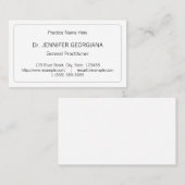 Gewoon, professioneel en eenvoudig Visitekaartje (Voorkant / Achterkant)