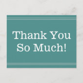 Gewoon, professioneel "Heel erg bedankt!" Briefkaa Briefkaart (Voorkant)