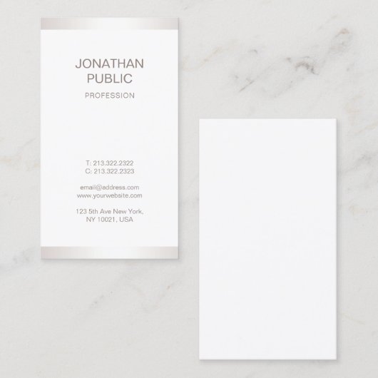 Gewoon professioneel, modern grafisch ontwerp visitekaartje (Voorkant / Achterkant)