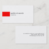 Gewoon Professioneel rood profiel Visitekaartje (Voorkant / Achterkant)