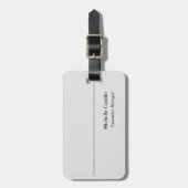 Gewoon professionele minimalistische moderne bagagelabel (Voorkant verticaal)