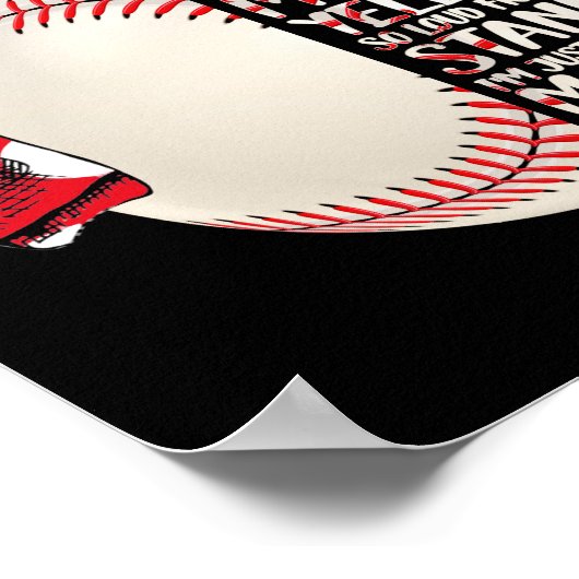 Gewoon Proud Mama en mijn zoon grootste Baseball m Poster (Hoek)