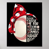Gewoon Proud Mama en mijn zoon grootste Baseball m Poster (Voorkant)