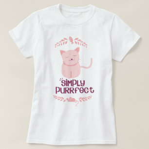 Gewoon Purrfect/Kattenliefhebbers T-shirt