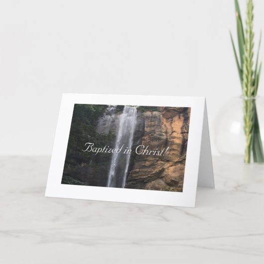 Gewoon puur en Christelijk, gedoopt in Christus, K Kaart (Voorkant)