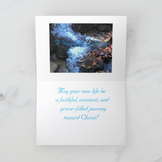 Gewoon puur en Christelijk, gedoopt in Christus, K Kaart (Binnen)