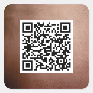 Gewoon QR Code Elegant Roos Gold Professional Vierkante Sticker