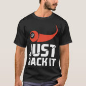 Gewoon Rack It Funny Pool Player Biljart T-shirts (Voorkant)