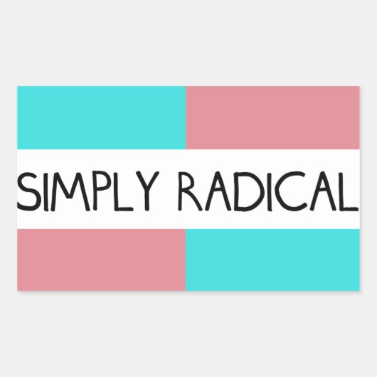 Gewoon Radical Flag Sticker (Voorkant)