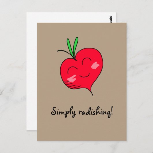 "Gewoon Radishing!" Briefkaart (Voorkant / Achterkant)