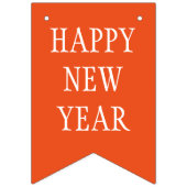 Gewoon RAINBOW-kleuren en jouw tekst: NIEUW JAAR V Vlaggetjes (Tweede vlag)