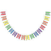 Gewoon RAINBOW-kleuren en jouw tekst Vlaggetjes (Alle)