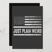 Gewoon rare Amerikaanse vlag verkiezing Feestdagenkaart (Voorkant / Achterkant)