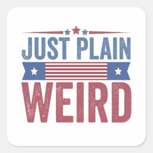 Gewoon rare Amerikaanse vlag verkiezing Kamala Vierkante Sticker