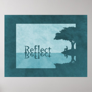 Gewoon reflecteer drukwerk poster