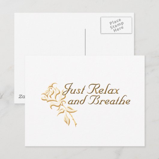 Gewoon relaxen en ademhalen briefkaart (Voorkant / Achterkant)