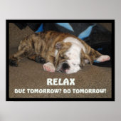 Gewoon relaxen poster (Voorkant)