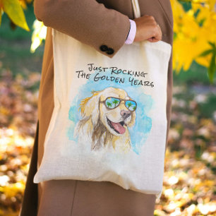 Gewoon relaxen tijdens de gouden jaren - grappige  tote bag