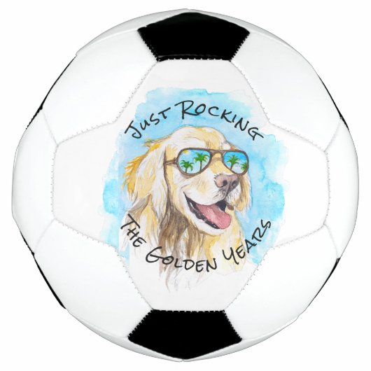 Gewoon relaxen tijdens de gouden jaren - grappige voetbal (Voorkant)