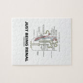 Gewoon renaal zijn (Nieren Nefron Renale Humor) Legpuzzel (Horizontaal)