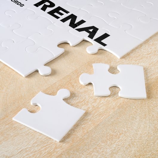 Gewoon renaal zijn (Nieren Nefron Renale Humor) Legpuzzel (Zijkant)