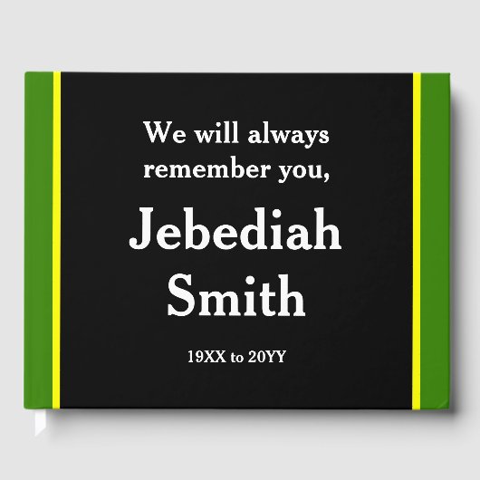Gewoon, respectabel Memories Guestbook Gastenboek (Voorkant)