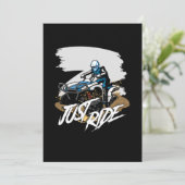Gewoon Ride ATV Quad Racing Offroad 4x4 Rider Gift Kaart (Staand voorkant)