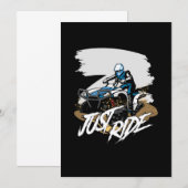 Gewoon Ride ATV Quad Racing Offroad 4x4 Rider Gift Kaart (Voorkant / Achterkant)