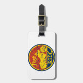 Gewoon Ride Motorcycli Red Blue en Geel Bagagelabel (Voorkant verticaal)