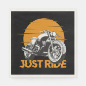 Gewoon rijden biker retro papier & Party servetten (Voorkant)