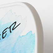 Gewoon rocken de gouden jaren grappige Pun pensioe Pickleball Paddle (Links Detail)