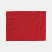 Gewoon rode kleur fleece deken (Voorkant (Horizontaal))