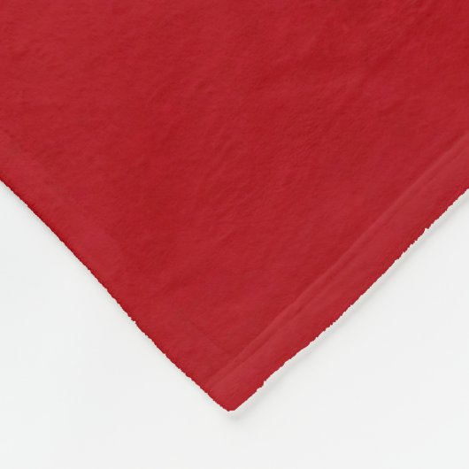 Gewoon rode kleur fleece deken (Hoek)