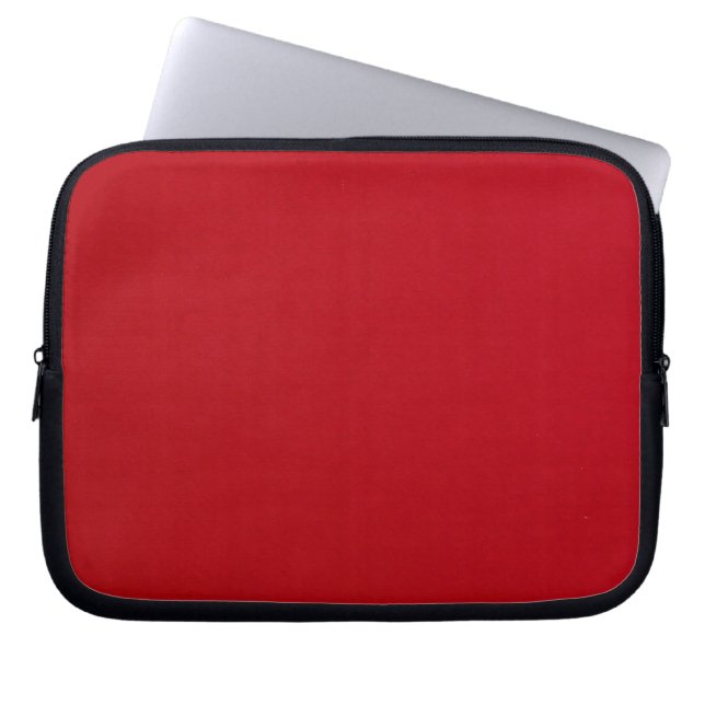 Gewoon rode kleur laptop sleeve (Voorkant)